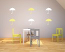 Umbrella Pattern Wall Decal Umbrella Pattern Wall Decal Nursery Modern Vinyl Sticker